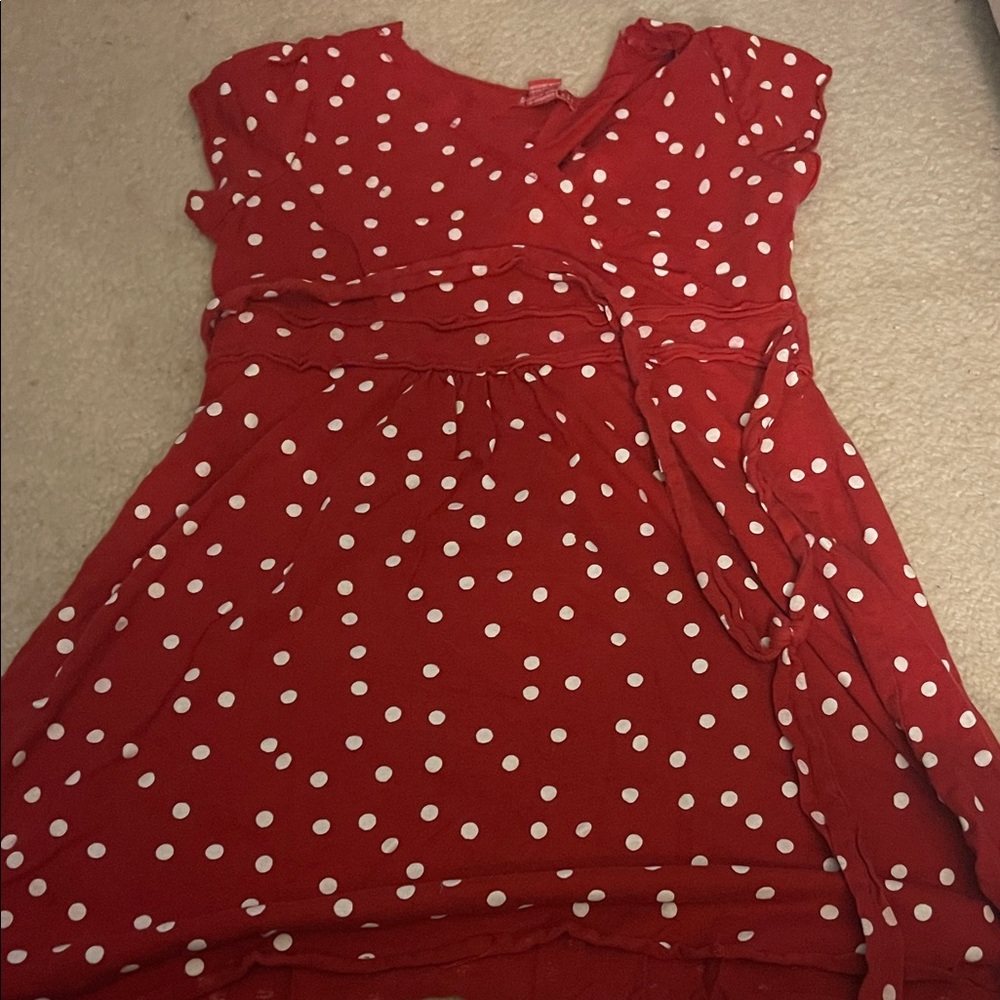 Red Polka Dot Kids Dress